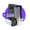 Pack ULTIMA Safe (Smartphone pour ados - écouteurs Bluetooth - montre connectée - chargeur - verre trempé - assurance incluse)